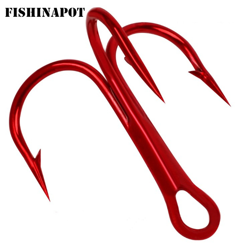 Fishing Hook Offset - 20 Cái/lốc Đỏ 2/4/6/8/10 # Câu