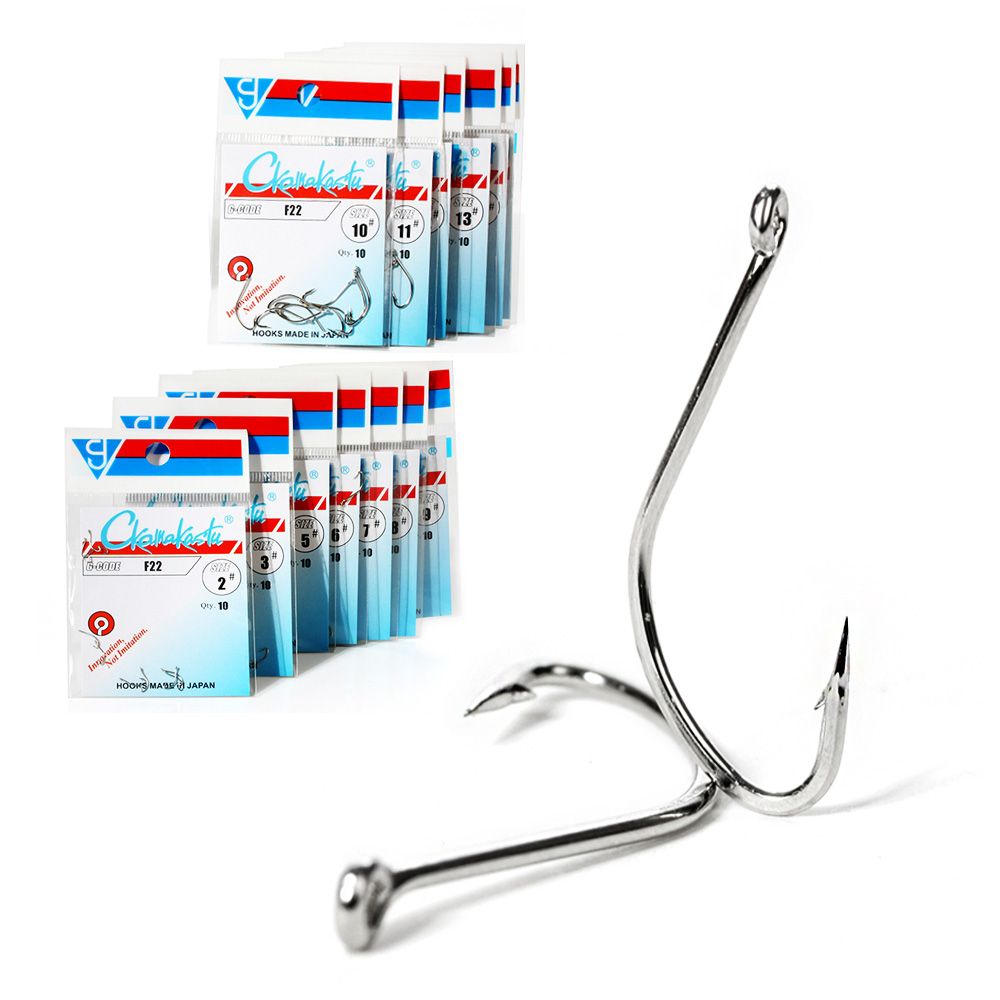 Ckamakastu F22 Trắng Nước Mặn  - đánh giá và giá Fishing Hook Offset