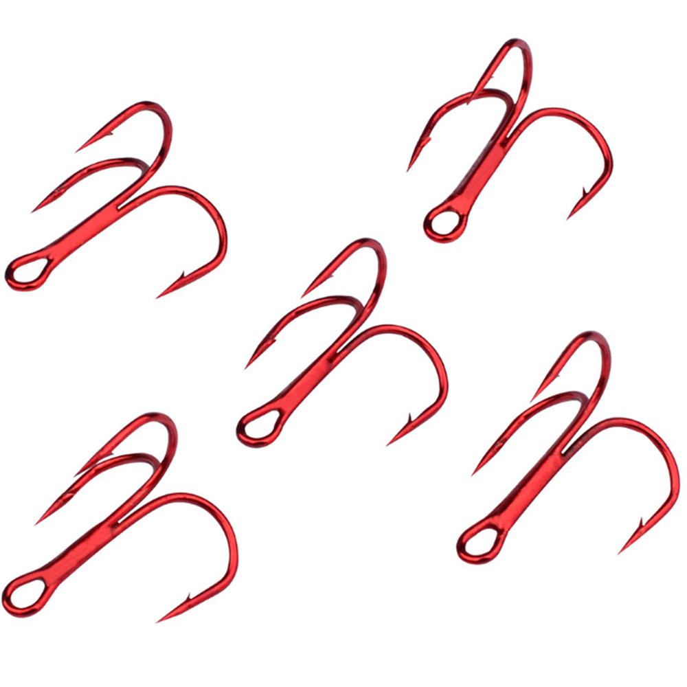 20 Cái/lốc Đỏ 2/4/6/8/10 # Câu - đánh giá và giá Fishing Hook Offset