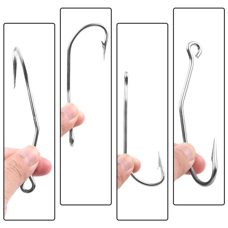 56 Cái/hộp Thép Không Gỉ Cán D - đánh giá và giá Fishing Hook Offset