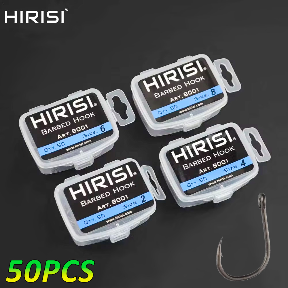 Hirisi 50pcs Barbed  Coated Ca - đánh giá và giá Fishing Hook Offset