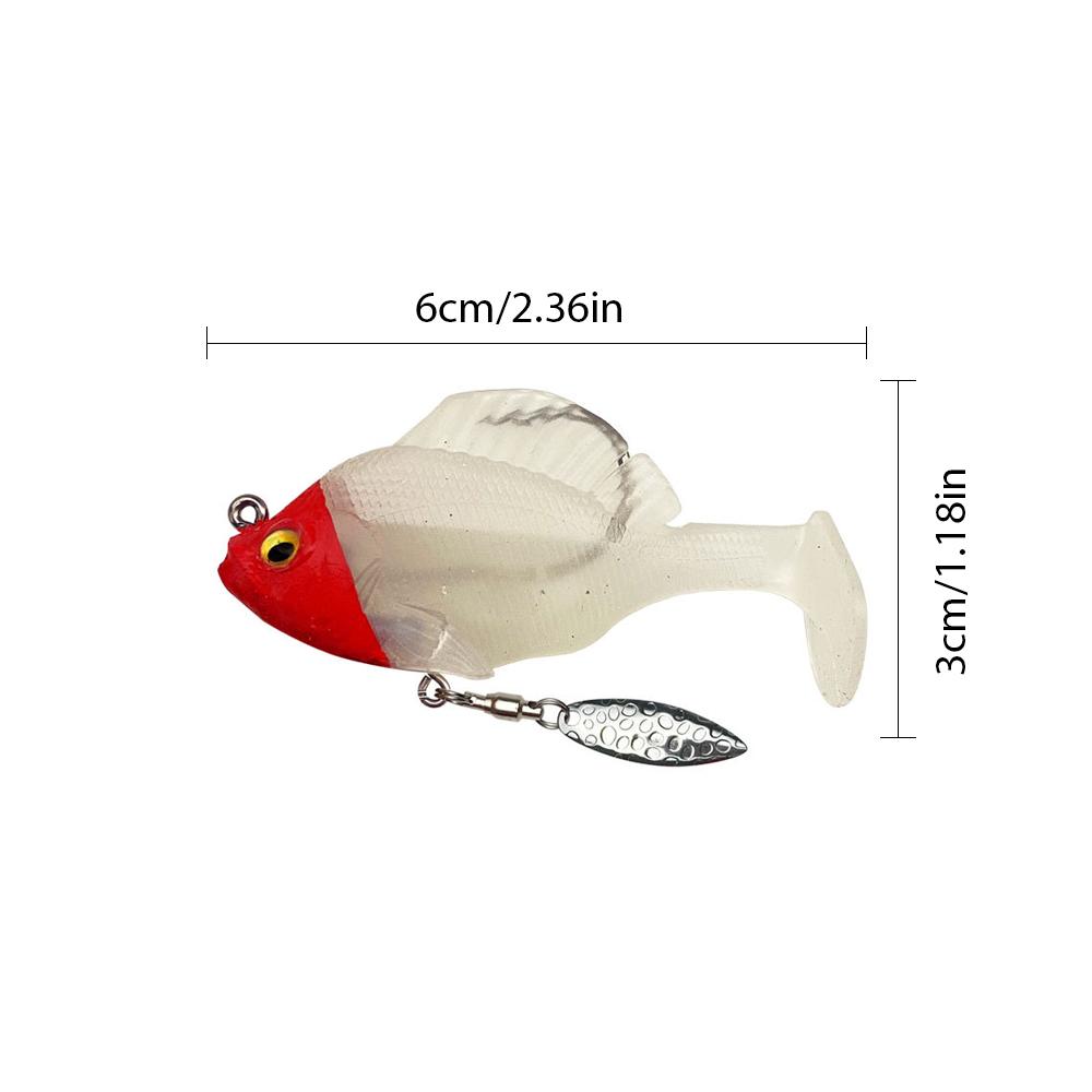 6Pcs Soft Fishing Lures Pre-Ri - đánh giá và giá Fishing Hook Weedless